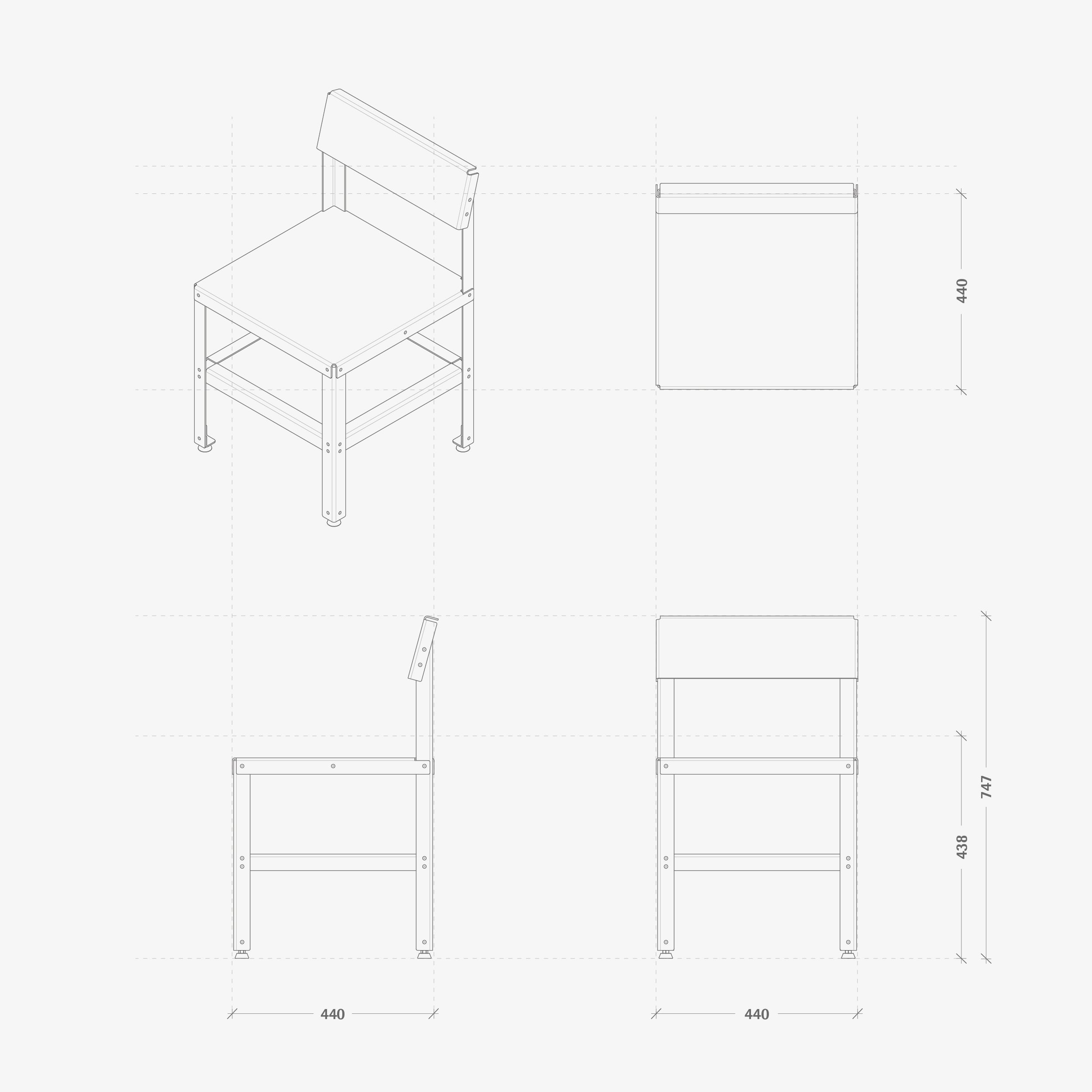 Archival Studies Alu Chair Drawings
