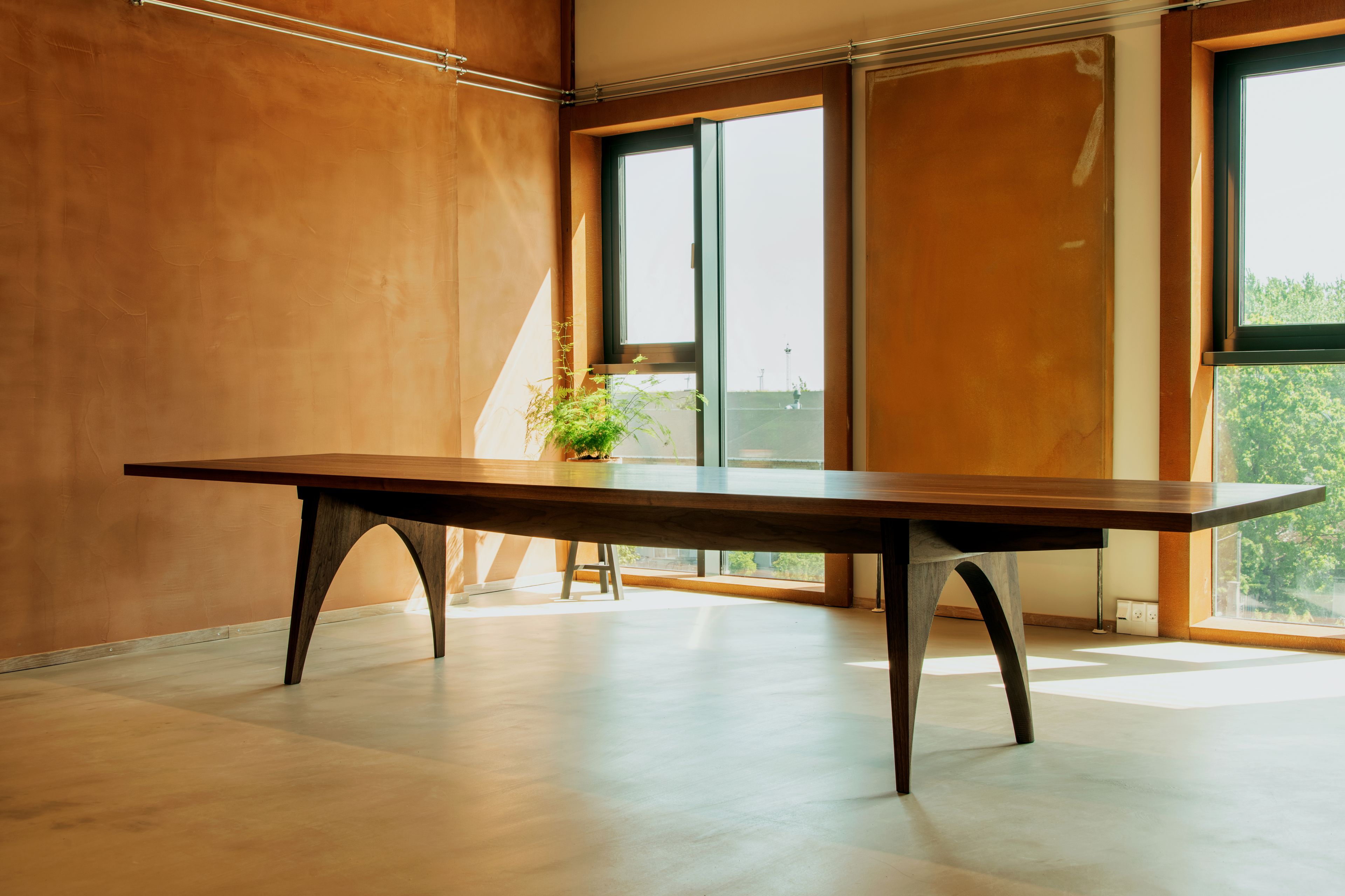 Archival Studies Walnut Office Table 1