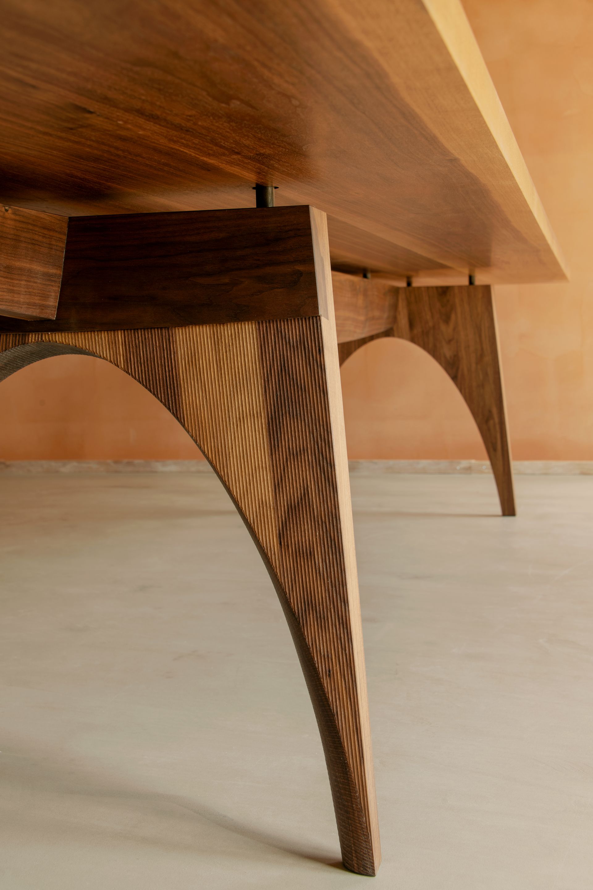 Archival Studies Walnut Office Table 4